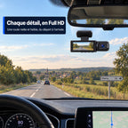 Dashcam voiture avant + habitacle Full HD WiFi – caméra intérieure VTC