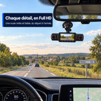 Dashcam voiture 4 caméras Full HD WiFi – avant, côtés et arrière