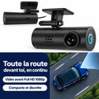Mini dashcam voiture Full HD WiFi – discrète, sans écran