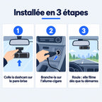 Dashcam voiture 4K avant + arrière 1080p WiFi – caméra embarquée