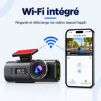 Dashcam voiture 4K avant + arrière 1080p WiFi – caméra embarquée